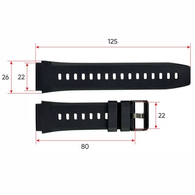 Ремінець для смарт годинника C22 Black