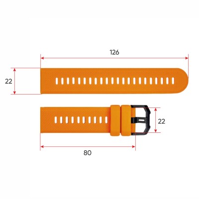 Ремінець для смарт годинника AK59 Orange