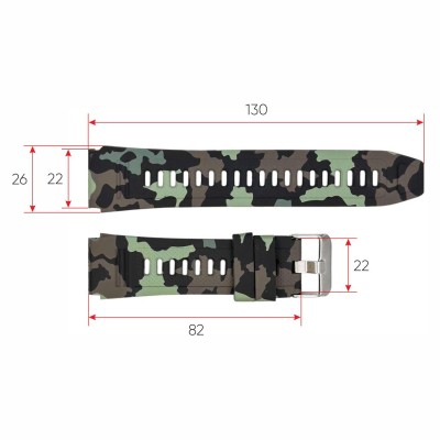 Ремінець для смарт годинника Modfit Combat Camo Green