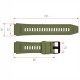 Ремінець для смарт годинника Modfit Hunter Army Green