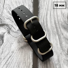 Ремешок Nato Black 18 мм
