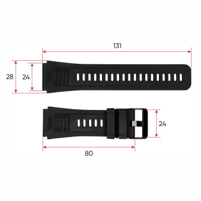 Ремінець для смарт годинника NX8 Black