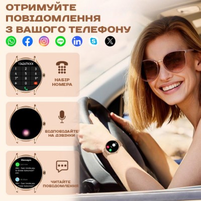 Smart Milano Gold Rubber, 2 ремінці